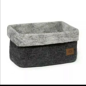 🆕 UGG Felted Basket Charcoal Gray 100% Wool